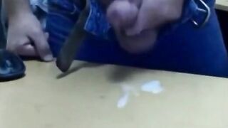 Big-Cocked Amateur Jerks Off