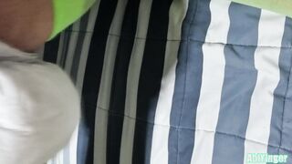 ABDL Nappy Twink Jerking Off in His Nappy