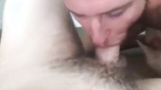 Steamy Amateur Blowjob and Handjob