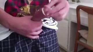 Skinny Twink's Mess-Free Condom Wank