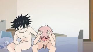 Yuji and Megumi plowing in the dorm (Jujutsu Kaisen)[Anime Gay Hentai Yaoi]