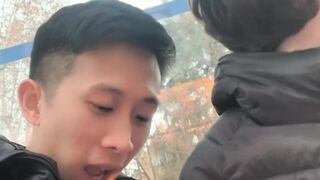 Morning Breed, Spanish boytoy screws his Asian boyfriend