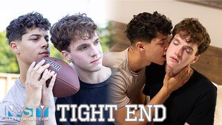 NastyTwinks - Tight End - Sexy Football Hunk Jordan Haze falls in