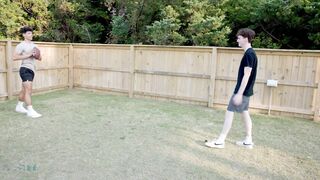 NastyTwinks - Tight End - Sexy Football Hunk Jordan Haze falls in