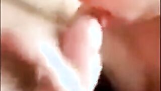 Daddy gives twink his first blowjob