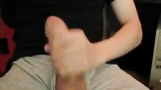 Big Cock, Huge Load! Amateur Handjob by a Man with a Big Dick!