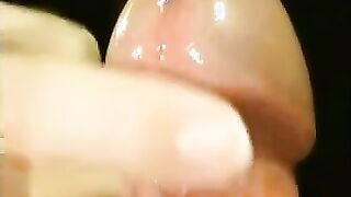 Precum Frenulum Orgasm Massage for Amateur Man