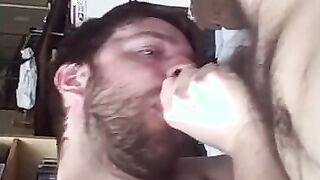 Big-Cock Blowjob and Cum Load with Amateur Buddies