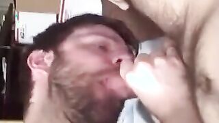 Big-Cock Blowjob and Cum Load with Amateur Buddies
