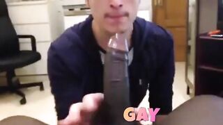 Black Amateur Blowjob: Suck n' Swallow