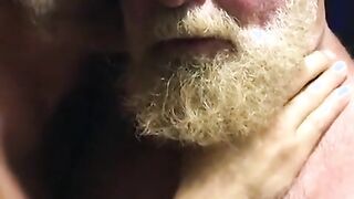Muscular Daddies Intimately Kissing