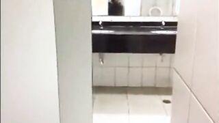 Twink Takes Big Cock Anal and Blowjob in Public Stall