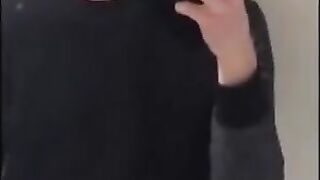Twink cums in classroom after wanking in school bathroom
