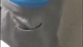 Twink cums in classroom after wanking in school bathroom