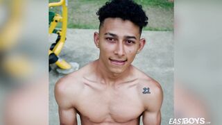 Fantastic Latino boy Marcus Brown with ripped muscles