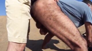 Bareback Outdoor Fun with a Stranger on a Dune
