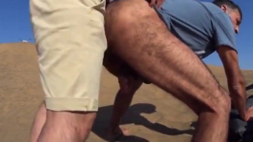 Bareback Outdoor Fun with a Stranger on a Dune