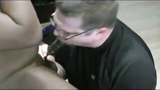 Interracial Blowjob Leads to Facial