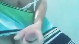 Underwater Jerk-Off Session Outdoors - Amateur Style