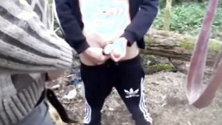 Bareback Cruising in the Woods with a Horny Amateur