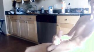 Twink Wanks His Huge Cock