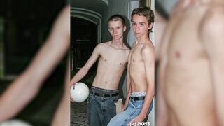 Two cute skinny boys doing striptease pic compilation