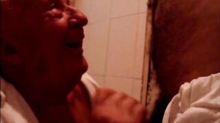 Daddy's Bathroom Blowjob Adventure