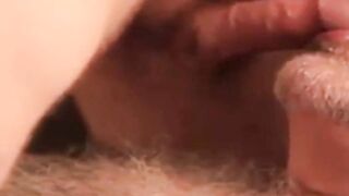 Bearded Daddy Bear Sucks and Cums on Cock