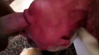Big-Cock Blowjob for Silver-Haired Daddy