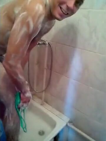 Twink Soldier's Steamy Shower Exposed