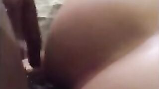 Amateur Bareback: Big Black Cock Stretches White Ass