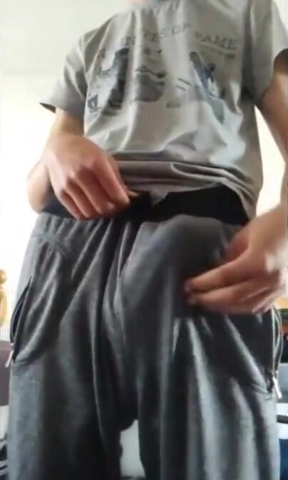 Hungarian Stud Strokes His Big Cock