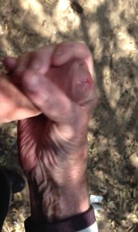 Old Men Wank Young Cock Outdoors