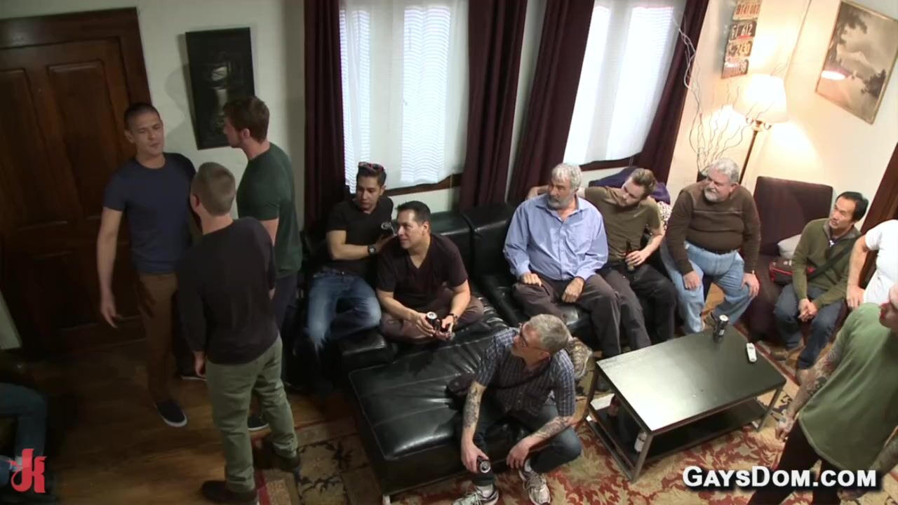 Neighbor gangbang punished at party
