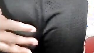 Big-Headed Black Cock in Shorts