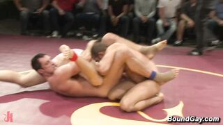 Public Foursome Naked Wrestling Match