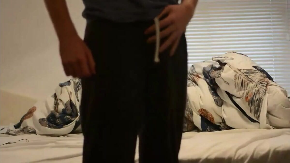 Handsome Twink's Solo Bed Orgasm