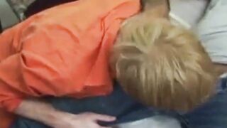Redhead Gay Blows Straight Silver Fox in NYC