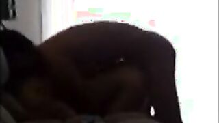 Black Bareback Amateur Fucks White Ass On Webcam