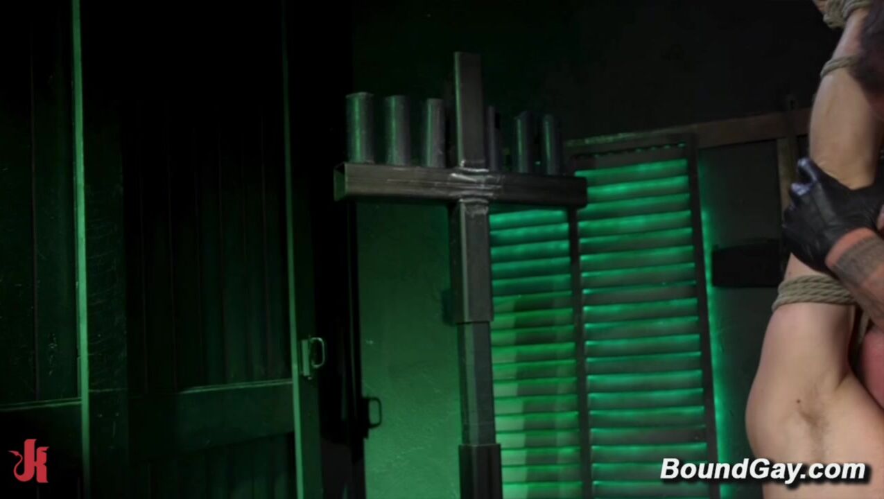 Leather Dom Fucks and Punishes Bound Boy