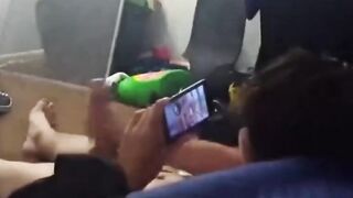 My Best Friend Lets Me Record Him Stroking His Big Cock