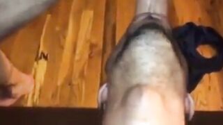 Amateur Latin Guy Takes a Big Cock Deep Throat