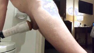 Moaning While Filling My Fleshlight with Cum