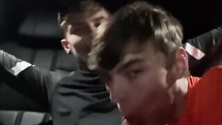 big cock scottish men suck & wank in car ( CallumandCole )