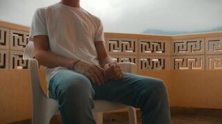 Young Man Strips And Nuts On Balcony /// Jordan Wilder