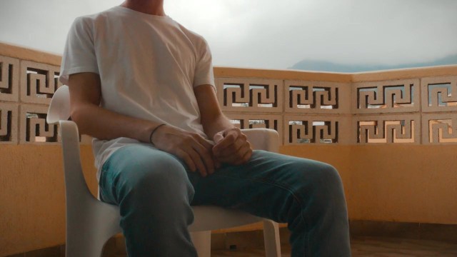 Young Man Strips And Nuts On Balcony /// Jordan Wilder