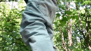 Beating the wood in the woods (and pissing) /// Jordan Wilder