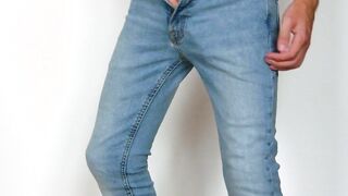 Muscular Boy In Tight Skinny Jeans Nuts Hard /// Jordan Wilder