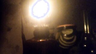 Cold basement, kerosene lamp… and I can’t stop touching myself
