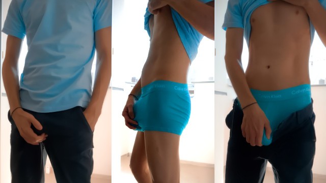 Young Bro In Blue Underwear Jerks Off /// Jordan Wilder